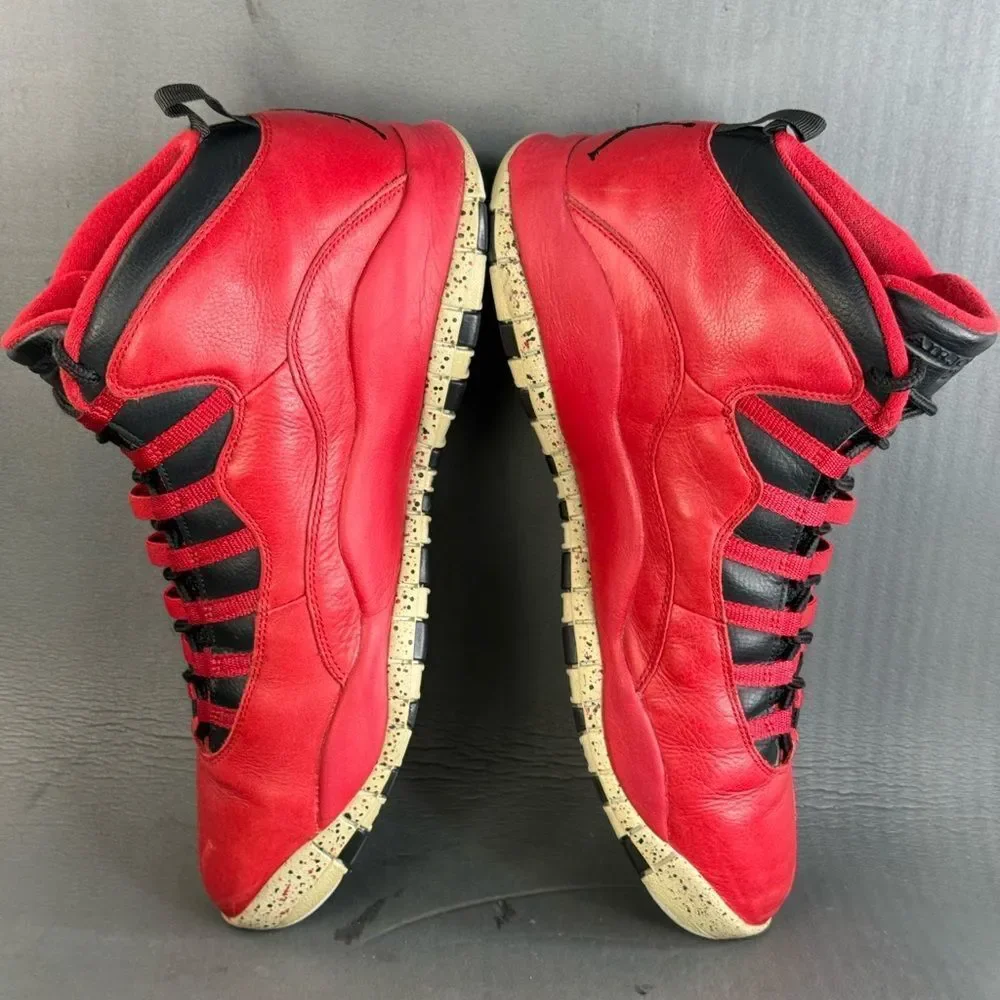 Air Jordan 10 Retro 'Bulls Over Broadway' athletic sneaker shoes mens size 13
